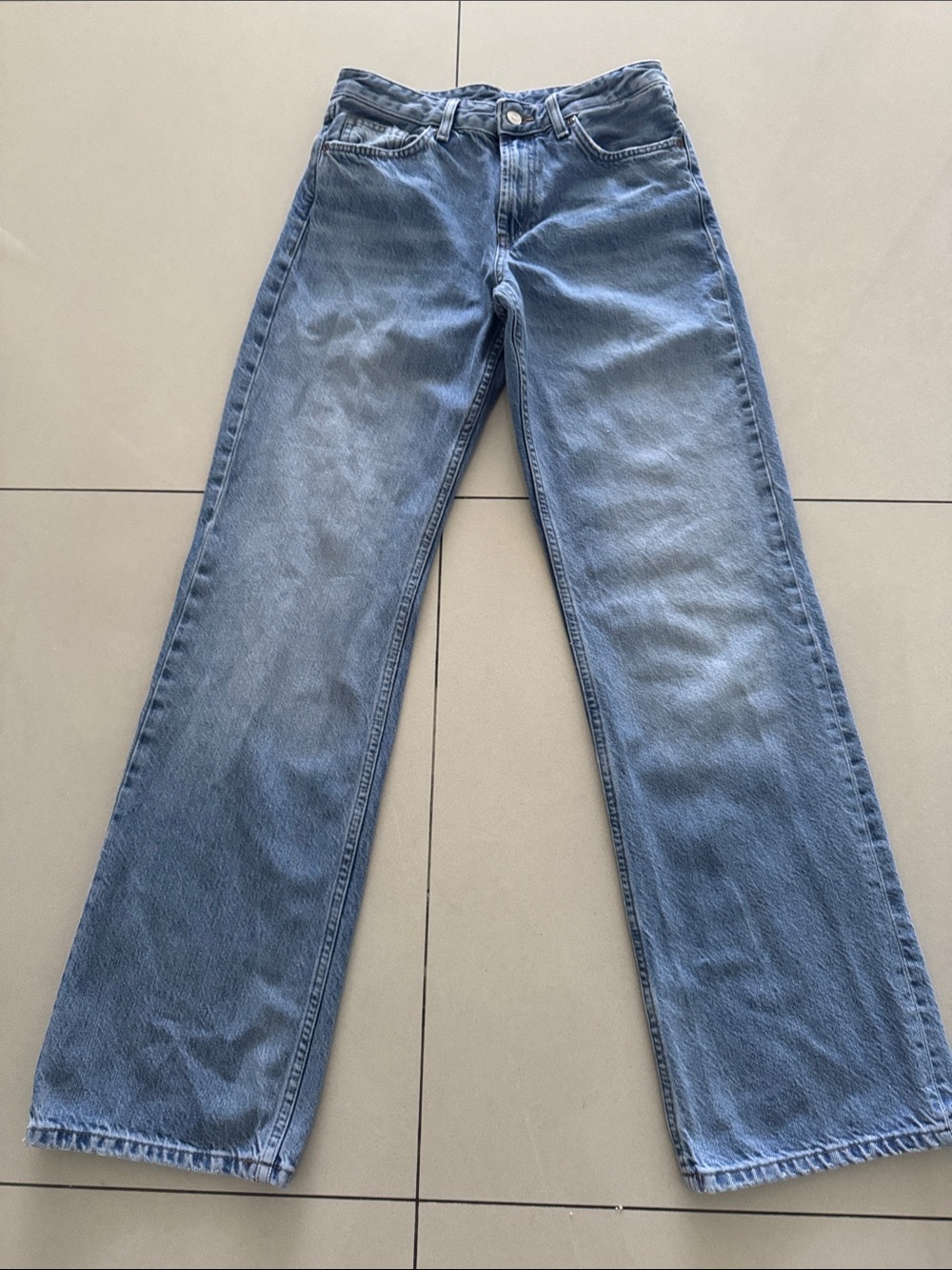 Zara women’s Bootcut Jeans in Light Blue Denim